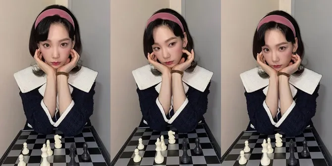 Foto Taeyeon SNSD Berpose Ala Queen Gambit, Fans Indonesia: Menunggu Lawan Dewa Kipas