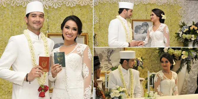FOTO: Tatapan Cinta Aryani & Donny Saat Nikah, Syahdu & Romantis!