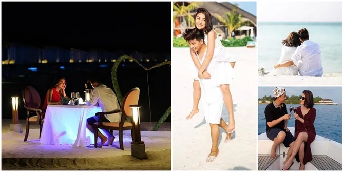 FOTO: Valentine, Chelsea & Glenn Alinskie Rayakan di Maldives