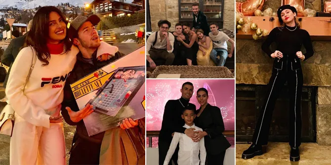 FOTO: Yuk Intip Serunya Perayaan Momen Tahun Baru ala Artis Dunia