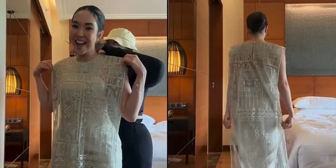 Ganti Heels dengan Sandal, Potret Gisella Anastasia Cantik Banget di Resepsi Luna Maya - Temani Cinta Brian
