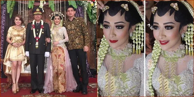 Gelar Resepsi Dengan Polisi, Uut Permatasari Cantik Bak Bidadari