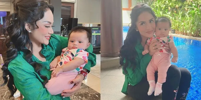 Gendong Sambil Nyanyi Buat Cucu Kesayangan, 8 Potret Gemmi Krisdayanti Momong Baby Ameena