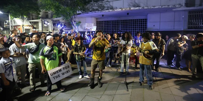 Geng 'Citayam All Stars' Gelar Aksi Seni di Kota Tua Jakarta