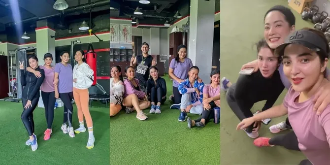 Geng Zumba Seleb, 8 Potret Ashanty Hingga Ussy Sulistiawaty Asyik Olahraga Bareng - Tetap Cantik Meski Tanpa Makeup dan Banjir Keringat