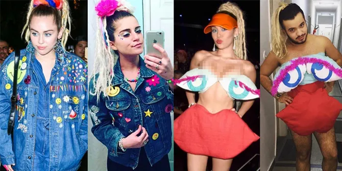Gila! Fans Tiru Kostum Kontroversial Miley Cyrus, Keren Atau ...