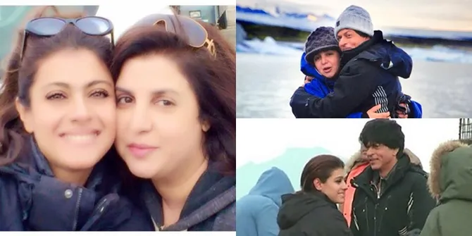Hangat, Galeri Momen Manis SRK dan Kajol di Pasir Hitam Islandia