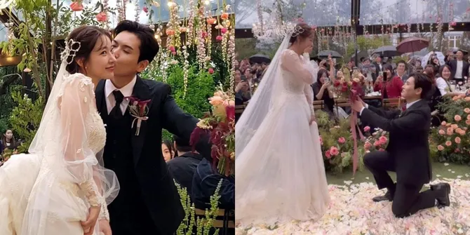 Happy Wedding, Ini 8 Potret Indah Ryeowook Super Junior dan Ari di Hari Pernikahan - Kelihatan Bahagia dan Romantis Banget!