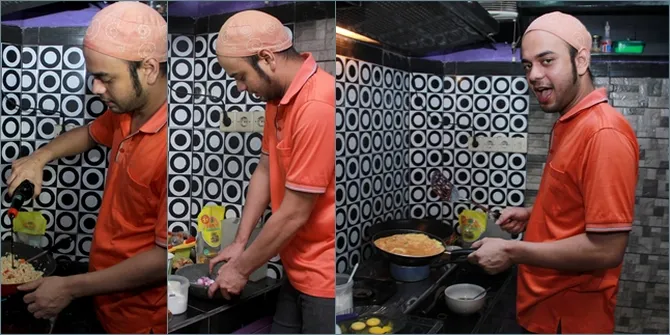 Hirup Kebebasan Dari Penjara, Rio Reifan Asyik Masak Nasi Goreng