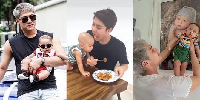 Hot Daddy yang Jahil, Ini Potret Rizky Billar Saat Momong Baby Leslar: Selalu Kocak Saat Bersama!