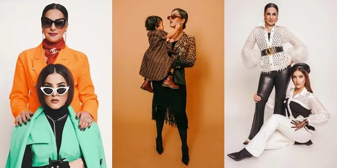 Jadi Duo Macan, Intip Sederet Foto Tasya Farasya Recreate Photoshoot Kyle dan Kris Jenner Bareng Sang Bunda - Gemasnya Baby Lily Curi Perhatian