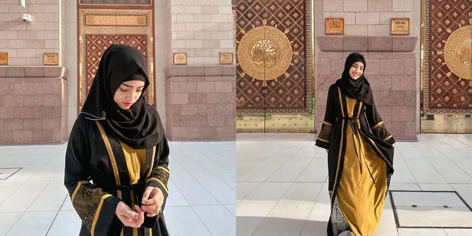 Jalani Ibadah Umrah Usai Putus Dari Thariq Halilintar, Potret Fuji Berhijab Selama di Tanah Suci - Bikin Netizen Pangling