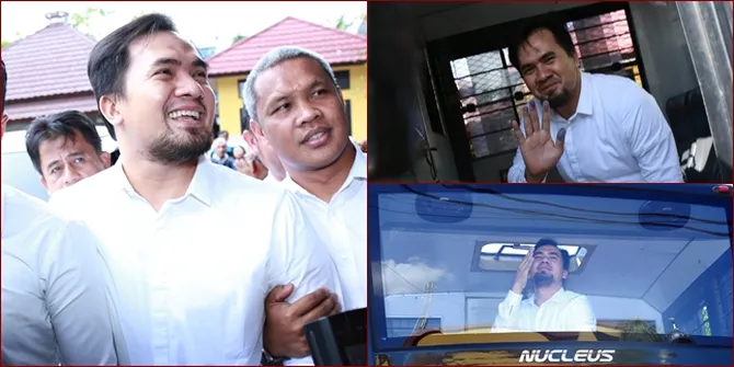 Jalani Pemeriksaan, Saipul Jamiell Tebar Senyuman dan Cium Jauh