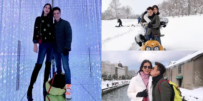 Jelajahi Negeri Sakura, Baim Wong dan Paula Verhoeven Mesra!