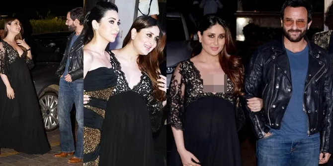 Kareena Kapoor Stunning di Pesta Manish, Cantik Pamer Cleavage