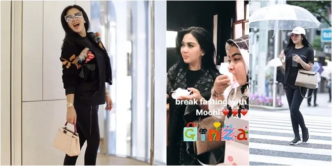 Keliling Jepang di Bulan Ramadan, Syahrini Tetap Jalankan Puasa