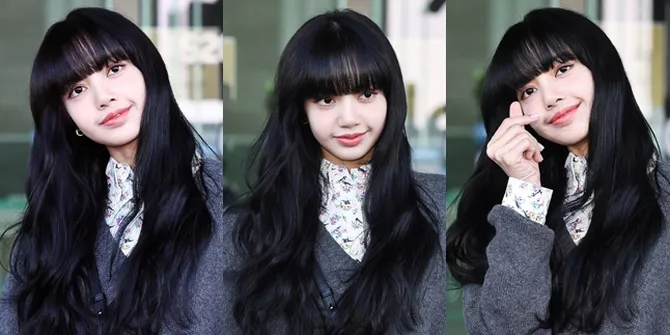 Kembali Tampil dengan Poni, Potret Cantik Lisa BLACKPINK di Bandara ini Buat Para Penggemar Terpukau