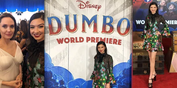 Keseruan Raline Shah di Premier 'DUMBO', Ketemu Bintang Hollywood