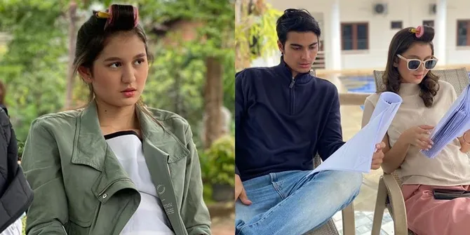 Kumpulan Foto Cute Zoe Jackson di Lokasi Syuting 'BUKU HARIAN SEORANG ISTRI', Roll Rambut Selalu Menempel di Kepala!