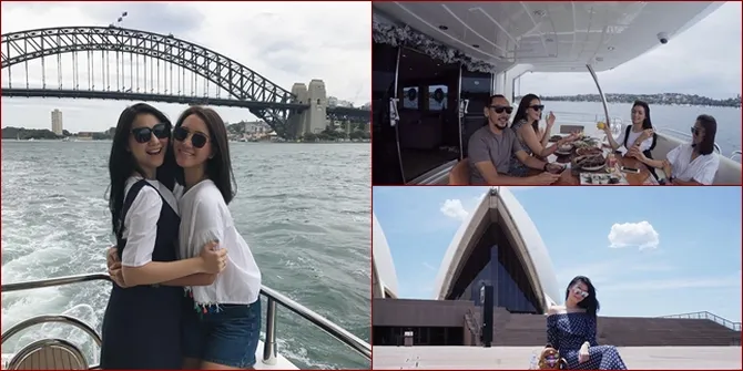 Liburan ke Australia, Citra Kirana Naik Yacht - Nonton Coldplay