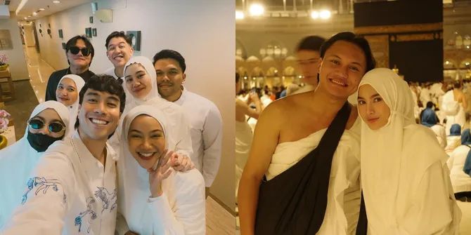 Mahalini Tampil Cantik Berhijab, Potret Empat Pasangan Seleb Umrah Bareng - Ada Thariq & Aaliyah