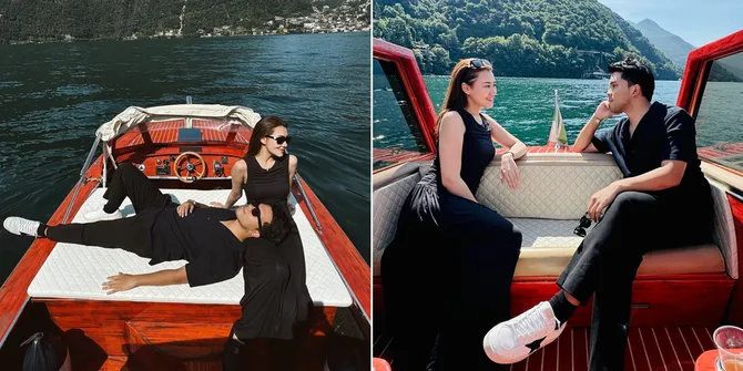 Makin Mesra, 7 Potret Aaliyah Massaid dan Thariq Halilintar Bulan Madu ke Lake Como