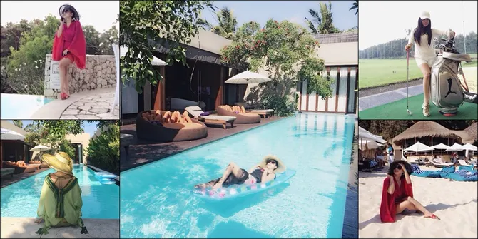 Mandi Matahari Cantik, Cara Syahrini Habiskan Waktu