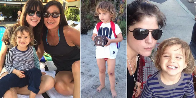 Masih Tiga Tahun, Putra Selma Blair Gantengnya Keterlaluan