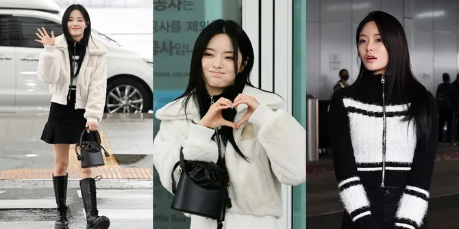 Masuk Dua Nominasi 'Billboard Music Awards 2023', 10 Potret Keena FIFTY FIFTY Berangkat Sendirian ke Amerika Serikat