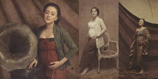 Maternity Shoot Vicky Shu, Bernuansa Jawa Tradisional Nan Cantik