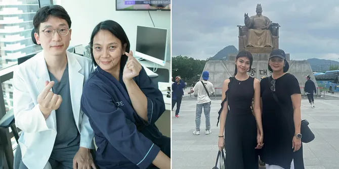 Mau Operasi Plastik, 7 Foto Dian Nitami Jalan-Jalan di Korea Bareng Anak Gadis
