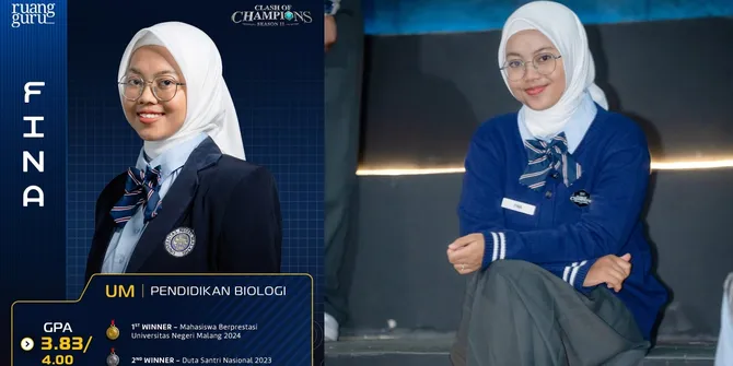 Membanggakan, Potret Fina Kharisma Mahasiswi Universitas Negeri Malang Jadi Peserta Clash Of Champions Season 2 - Raih Banyak Prestasi!