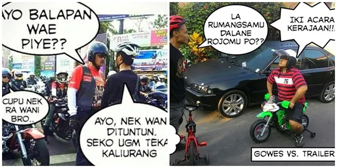 Meme Pengendara Moge VS Sipil Ini Bikin Ngakak Semalam Suntuk!