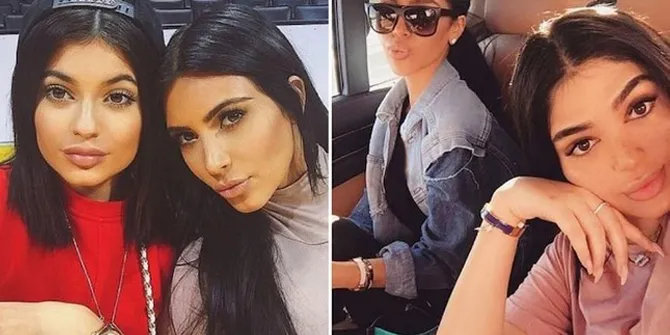 Mirip, Ini 2 Cewek Cantik Kembaran Kim Kardashian - Kylie Jenner