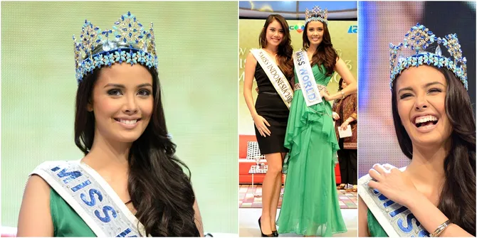 Miss World 2013 Megan Young Tampil Anggun di Indonesia