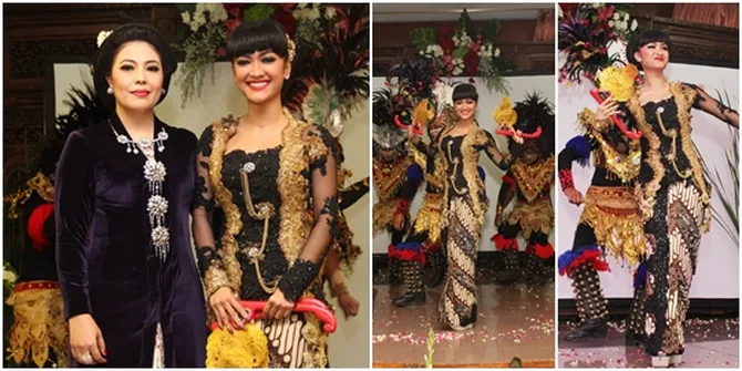 Modal Nekat - Foto Julia Perez Menari Topeng Ireng di Gedung DPR