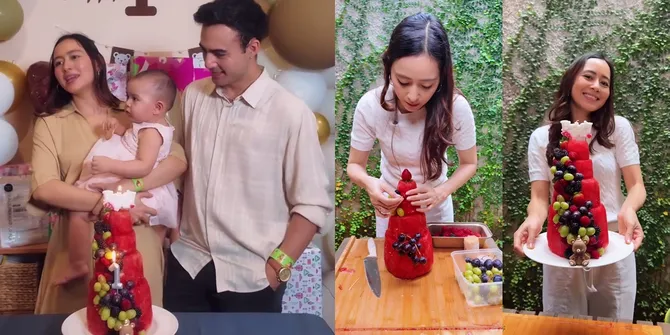 Momen Laura Theux Bikin Watermelon Cake, Hasilnya Cantik Banget