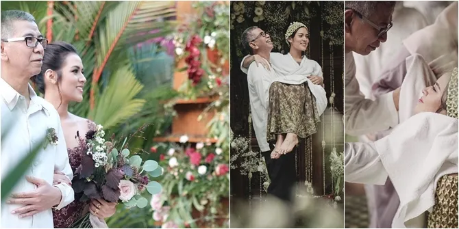 Momen Manis Raisa dan Ayahanda di Hari Pernikahan, Bikin Baper