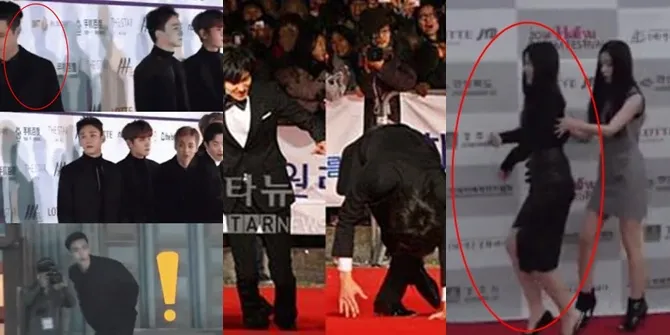 Momen Memalukan dan Bikin Ngakak di Red Carpet Ala Bintang Korea