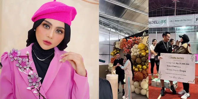 Momen Perayaan Ulang Tahun Jenita Janet di Lapangan Padel, Dapat Hadiah Tak Terduga dari Suami