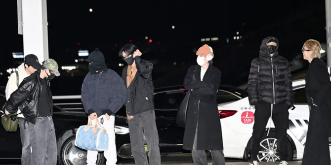 Momen Perdana BTS Full Team di Bandara Incheon, Berangkat ke Dubai