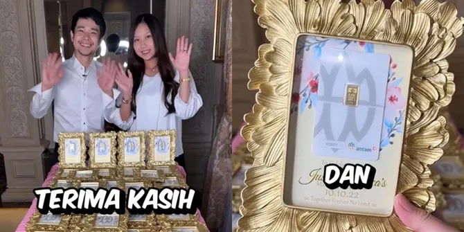 Money No Limit, Potret Suvenir Pernikahan Sisca Kohl dan Jess No Limit Berupa Emas Asli