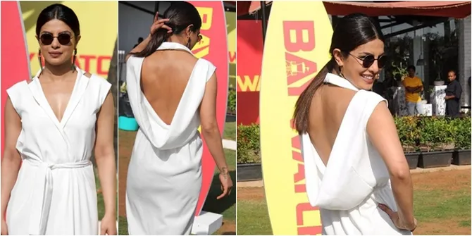 Mumbai Memanas, Priyanka Chopra Stunning Dengan Dress Backless