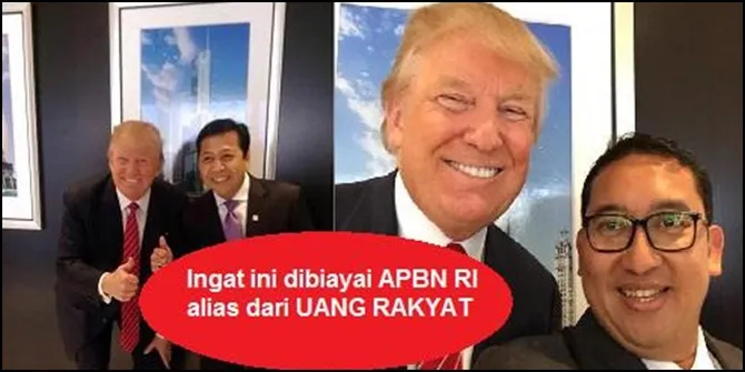 Ngakak! Ini Meme Lucu Fadli Zon-Setya Novanto Ketemu Donald Trump