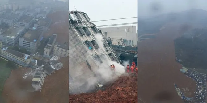 Ngeri Bak Kiamat, Foto-Foto Bencana Tanah Longsor Dahsyat di Cina
