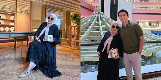 Nggak Lama Lagi Melahirkan, 8 Potret Syahrini Pamer Baby Bump Didampingi Reino Barack - Kebahagiaan Terpancar