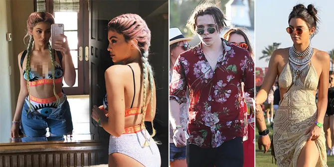 OOTD Keren Para Artis di Festival Coachella, Stylish Kebangetan!