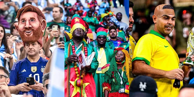 Pakai Kostum Unik! Potret Keseruan Para Pendukung Tim Nasional yang Bertanding di Piala Dunia 2022 - Rela Tempuh Ribuan Kilometer Dari Negara Asal