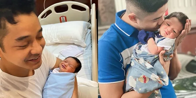 Papa Ganteng yang Siaga Jaga Anak, Ini 8 Potret Adly Fairuz Saat Asuh Baby Ardashir