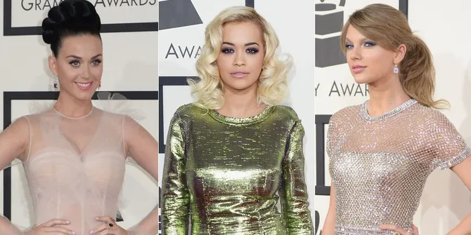 Parade Gaun-Gaun Cantik di Ajang Grammy Awards 2014